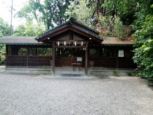西院野々宮神社の拝殿 Saiin Nonomiya Jinjya